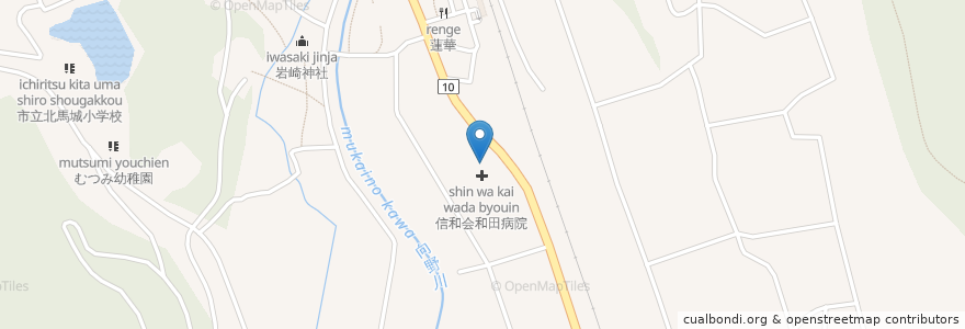 Mapa de ubicacion de 和光園在宅介護支援センター en Japonya, 大分県, 宇佐市.