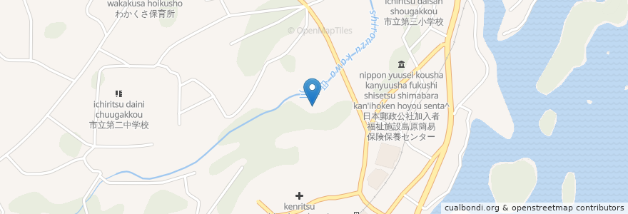 Mapa de ubicacion de ケアハウスしまばら en Japón, Prefectura De Nagasaki, 島原市.