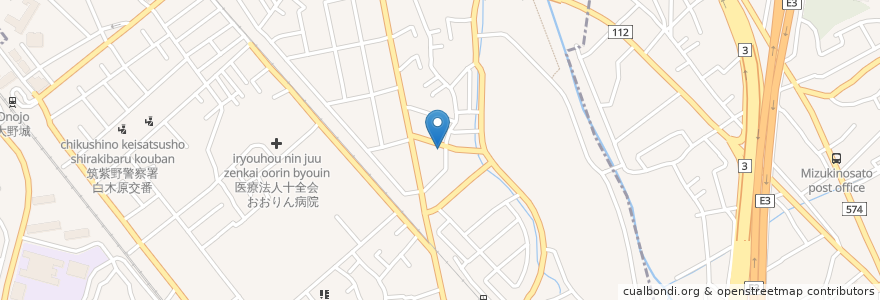 Mapa de ubicacion de 下大利児童の遊び場 en 日本, 福岡県, 大野城市.