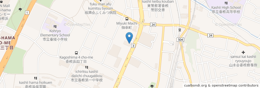 Mapa de ubicacion de 千早老人いこいの家 en Giappone, Prefettura Di Fukuoka, 福岡市, 東区.