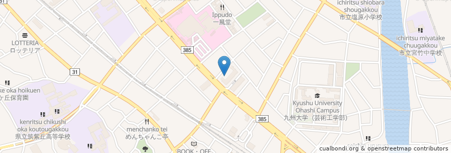Mapa de ubicacion de 南区在宅ケア・ホットライン en 日本, 福岡県, 福岡市, 南区.