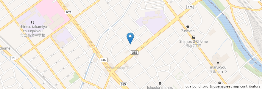 Mapa de ubicacion de 南障害者フレンドホーム en Japon, Préfecture De Fukuoka, 福岡市.