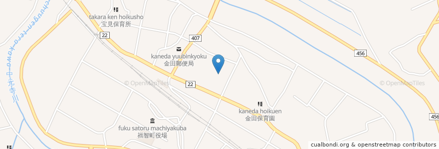Mapa de ubicacion de 四区児童遊園 en Giappone, Prefettura Di Fukuoka, 田川郡, 福智町.