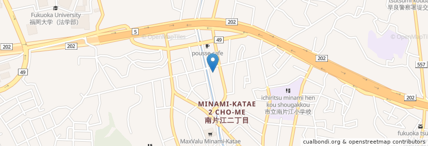 Mapa de ubicacion de 城南障害者フレンドホーム en Japan, Präfektur Fukuoka, 福岡市, 城南区.