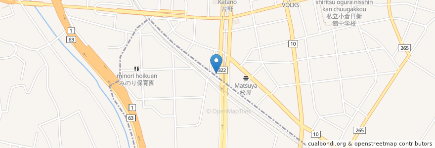 Mapa de ubicacion de 新政町児童センター en Japan, 福岡県, 北九州市, 小倉北区.