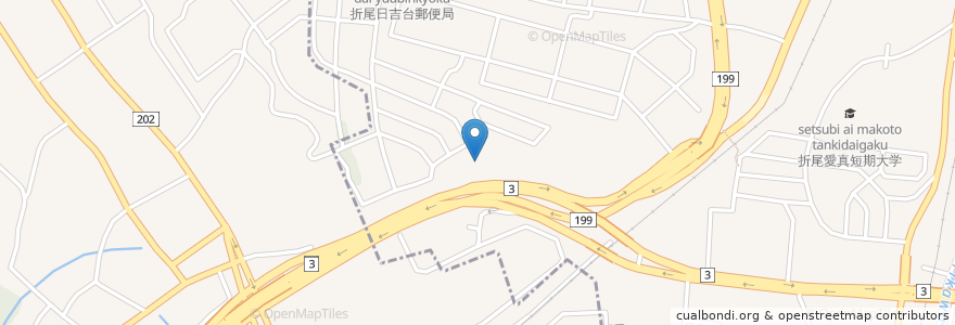 Mapa de ubicacion de 日吉１号年長者いこいの家 en 日本, 福岡県, 遠賀郡, 北九州市, 水巻町.