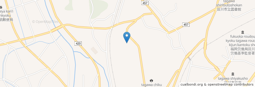 Mapa de ubicacion de 東田川福祉会第二田川学園 en Giappone, Prefettura Di Fukuoka, 田川市.