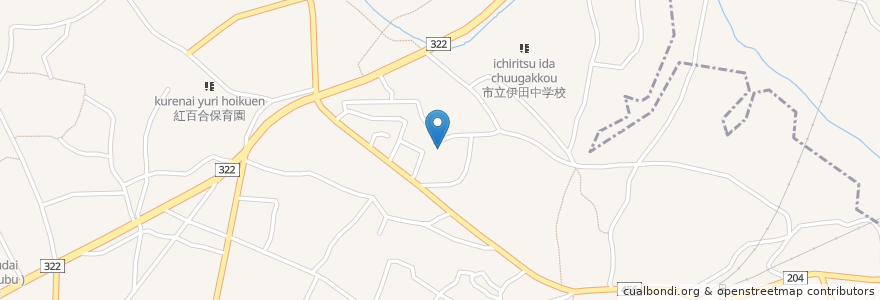 Mapa de ubicacion de 東町児童遊園 en Japón, Prefectura De Fukuoka, 田川市.