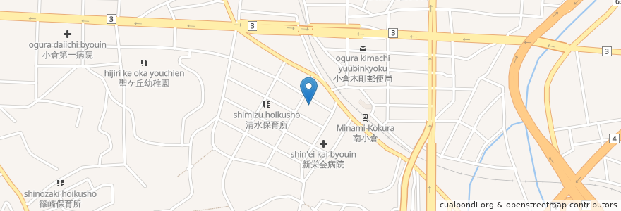 Mapa de ubicacion de 清水市民福祉センター en Giappone, Prefettura Di Fukuoka, 北九州市, 小倉北区.