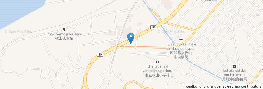 Mapa de ubicacion de 牧山１号年長者いこいの家 en Japan, Präfektur Fukuoka, 北九州市, 戸畑区.