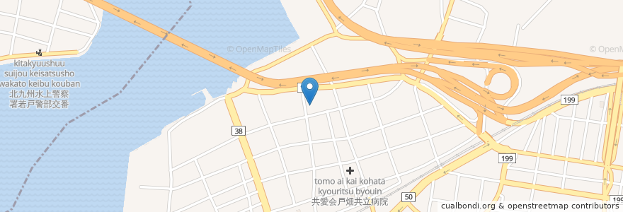 Mapa de ubicacion de 玄海通所センター en Japan, Präfektur Fukuoka, 北九州市, 戸畑区.