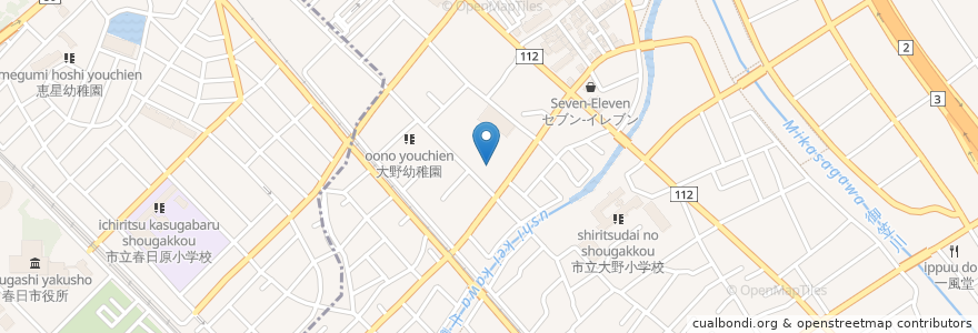 Mapa de ubicacion de 福岡県身体障害者授産指導所 en Japón, Prefectura De Fukuoka, 大野城市.