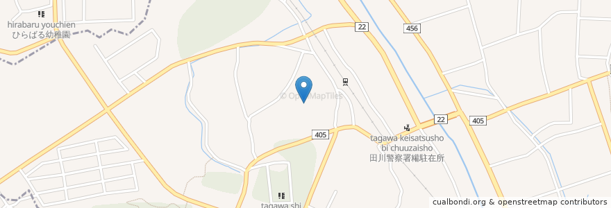 Mapa de ubicacion de 糒児童遊園 en Giappone, Prefettura Di Fukuoka, 田川市.