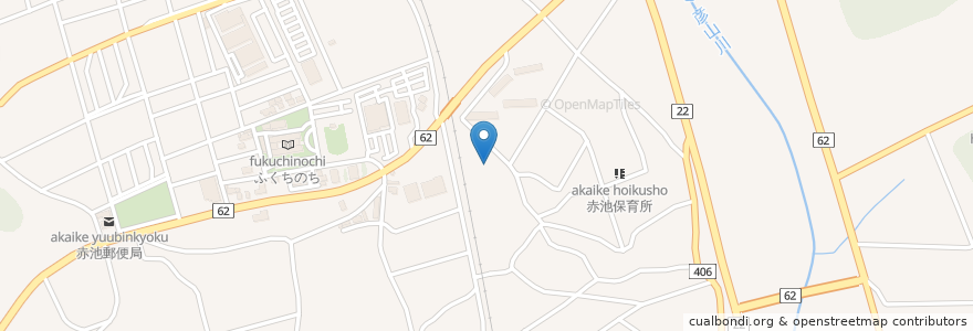 Mapa de ubicacion de 赤池地区子供遊園地 en 日本, 福岡県, 田川郡, 福智町.