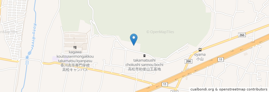 Mapa de ubicacion de あゆみ園 en Jepun, 香川県, 高松市.
