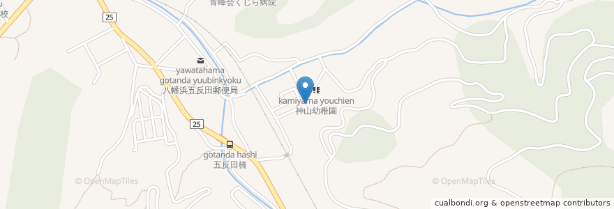 Mapa de ubicacion de くじら en 日本, 愛媛県, 八幡浜市.