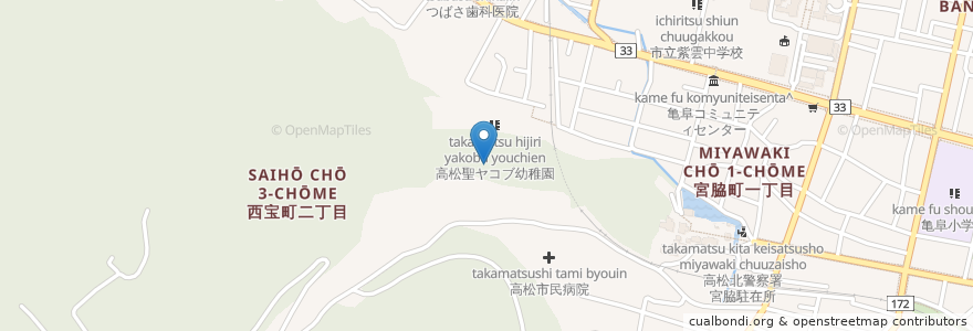 Mapa de ubicacion de ケアハウスさぬき en 日本, 香川县, 高松市.