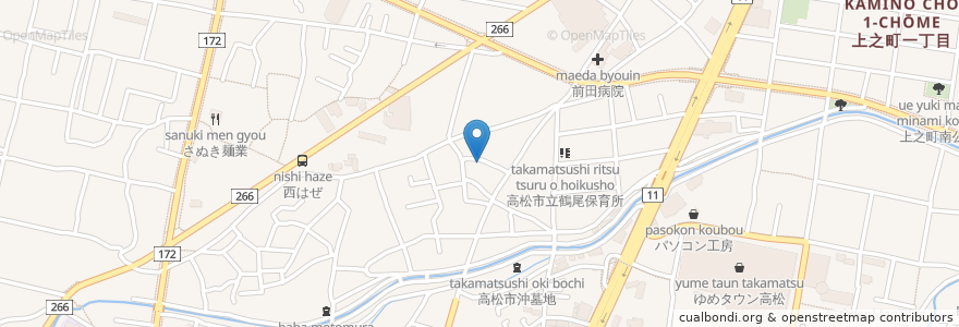 Mapa de ubicacion de ケアハウス櫨の実 en Japão, 香川県, 高松市.