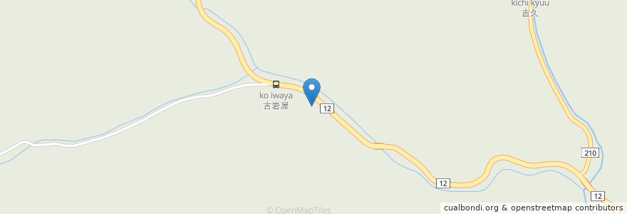 Mapa de ubicacion de 上浮穴郡老人憩の家 en اليابان, 愛媛県, 上浮穴郡, 久万高原町.