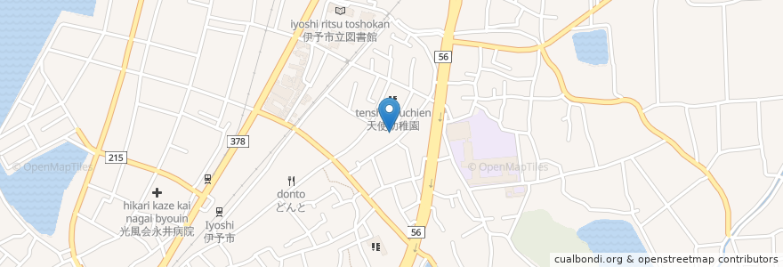 Mapa de ubicacion de 伊予市在宅介護支援センター en Япония, Эхимэ, 伊予市.