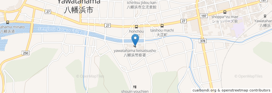 Mapa de ubicacion de 八幡浜市老人憩の家 en Japon, Préfecture D'Ehime, 八幡浜市.