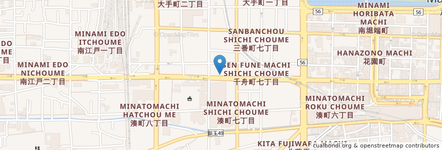 Mapa de ubicacion de 愛媛県立さつき寮 en Japão, 愛媛県, 松山市.