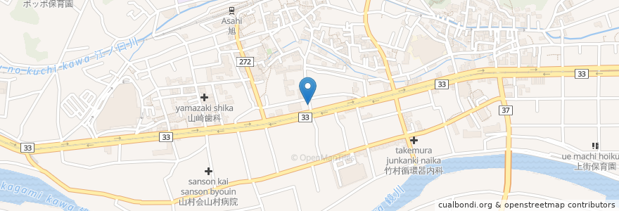 Mapa de ubicacion de 旭木村会館児童遊園 en ژاپن, 高知県, 高知市.