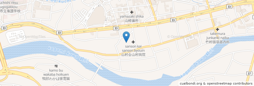 Mapa de ubicacion de 旭母子ホーム en Japan, 高知県, 高知市.