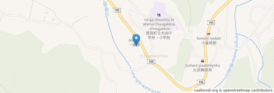Mapa de ubicacion de 木頭村在宅介護支援センター en Japan, Präfektur Tokushima, 那賀郡, 那賀町.
