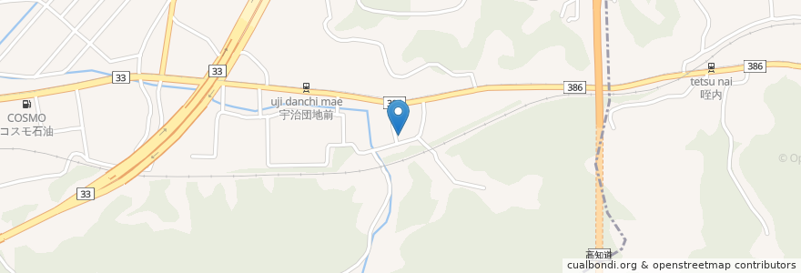 Mapa de ubicacion de 東浦老人憩の家 en Japan, Kochi Prefecture, Agawa County, Ino.