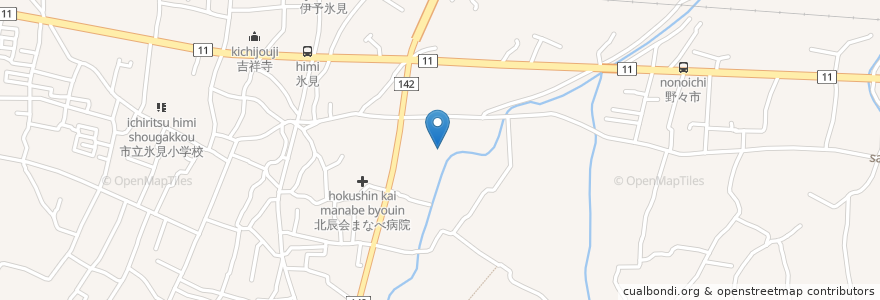 Mapa de ubicacion de 熟年コミュニティせとうち en Japan, Präfektur Ehime, 西条市.