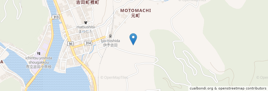 Mapa de ubicacion de 社会福祉法人吾子苑ケアハウス・サンランド en Japon, Préfecture D'Ehime, 宇和島市.