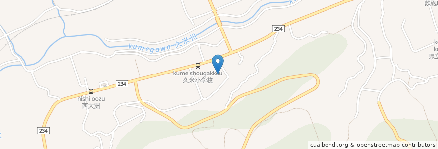 Mapa de ubicacion de 社会福祉法人大洲幸楽園 en Japan, Ehime Prefecture, Ozu.