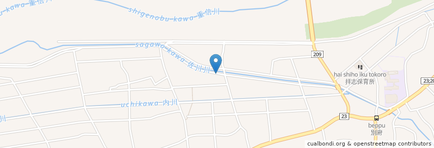 Mapa de ubicacion de 重信更生園 en ژاپن, 愛媛県, 東温市.