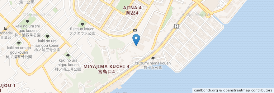 Mapa de ubicacion de ケアハウスささえ en Japão, 広島県, 廿日市市.