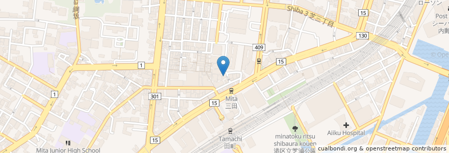 Mapa de ubicacion de 風見歯科医院 en 日本, 東京都, 港区.