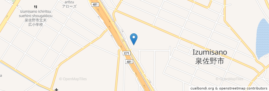 Mapa de ubicacion de ラポート在宅介護支援センター en 日本, 大阪府, 泉佐野市.