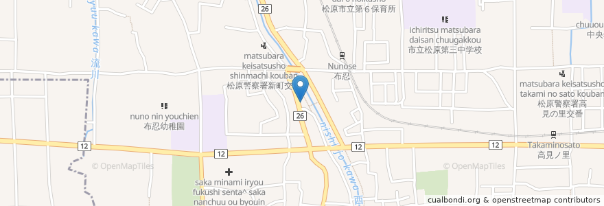 Mapa de ubicacion de ワークセンターまつのみ en 日本, 大阪府, 松原市.