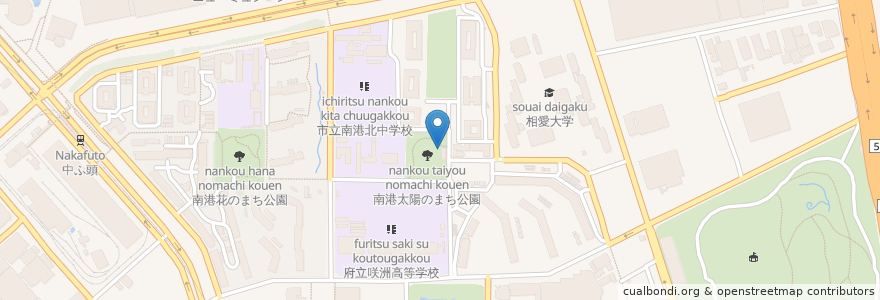 Mapa de ubicacion de 住之江地域在宅サービスステーション en Япония, Осака, 大阪市, 住之江区.