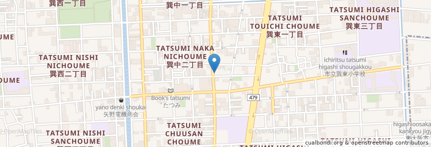 Mapa de ubicacion de 北巽会館老人憩の家 en اليابان, أوساكا, أوساكا, 生野区.