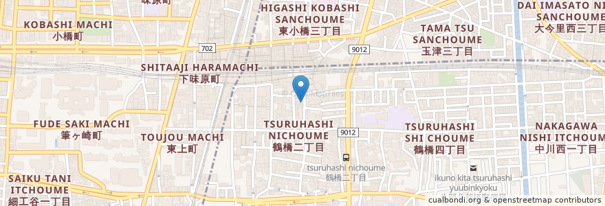 Mapa de ubicacion de 北鶴橋北老人憩の家 en Japan, Präfektur Osaka, 大阪市, 生野区.