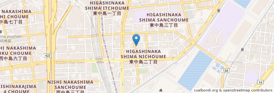 Mapa de ubicacion de 南方地域在宅サービスステーション en Japão, 大阪府, 大阪市, 淀川区.