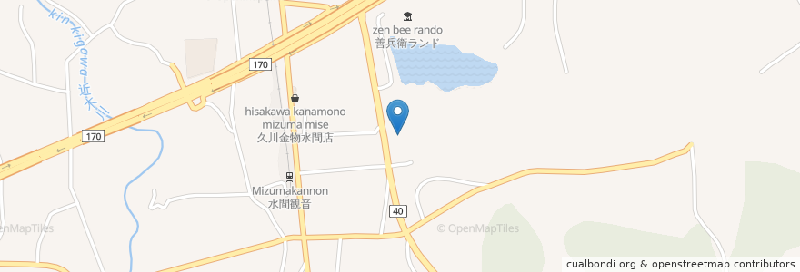 Mapa de ubicacion de 在宅介護支援センター水間ケ丘 en Giappone, Prefettura Di Osaka, 貝塚市.