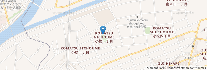 Mapa de ubicacion de 小松福祉会館老人憩の家 en ژاپن, 大阪府, 大阪市, 東淀川区.