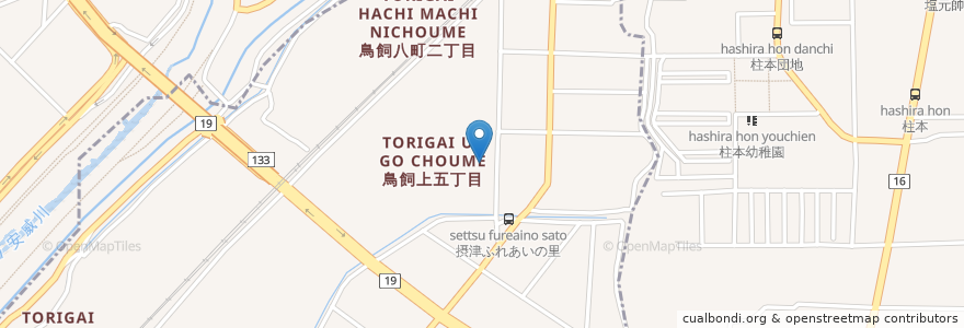 Mapa de ubicacion de 摂津市立はばたき園 en Japonya, 大阪府, 摂津市.