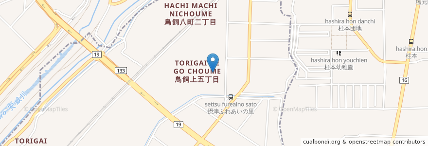 Mapa de ubicacion de 摂津市立ひびき園 en 日本, 大阪府, 摂津市.