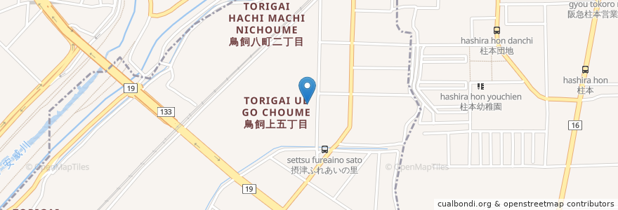 Mapa de ubicacion de 摂津市立身体障害者福祉センター en 日本, 大阪府, 摂津市.