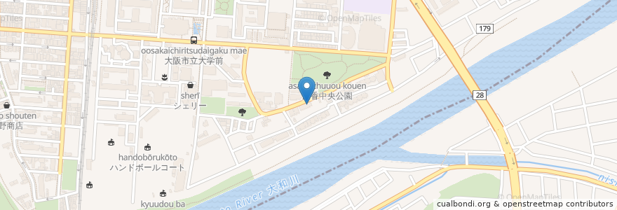 Mapa de ubicacion de 浅香老人福祉センター en Jepun, 大阪府.