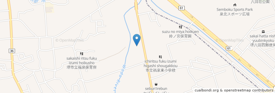 Mapa de ubicacion de 特別養護老人ホーム朗友サロン en Japon, Préfecture D'Osaka, Sakai, 西区.