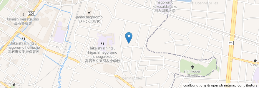Mapa de ubicacion de 社会福祉法人亨文会　(特別養護老人ホーム)アウェイク東羽衣 en اليابان, أوساكا, 高石市.
